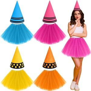 Colorful Crayon Costume Set of 4